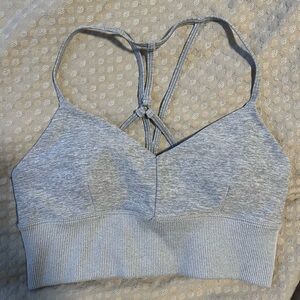 ALO Yoga Light Gray Sports Bra